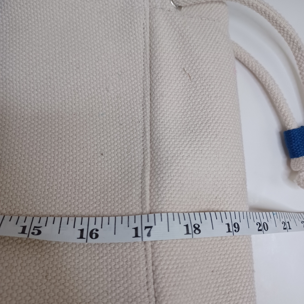 Vintage Disney Embroidered Navy Sherpa Bottom Canvas Tote - Picture 8 of 9